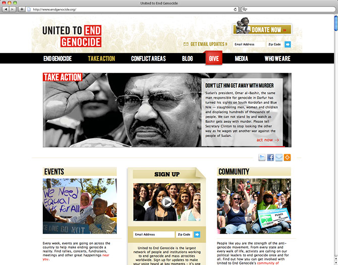 United to End Genocide | Take Action